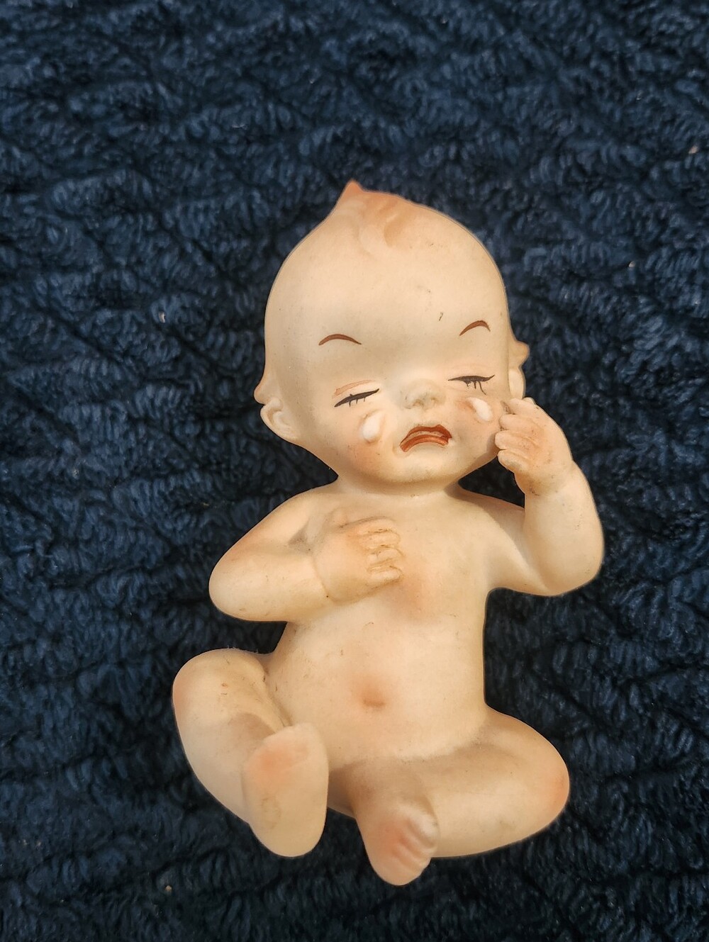 vintage bisque porcelain crying Kewpie Japan by makers 1950s or 1960s.F612